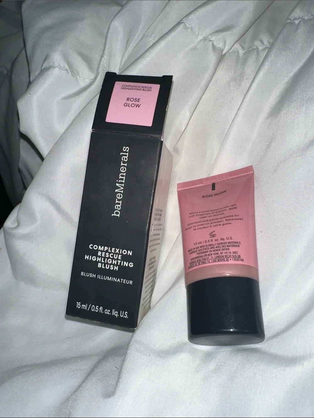 NIBbareMinerals Complexion Rescue Highlighting Blush — Light Pink rose gold 15 m